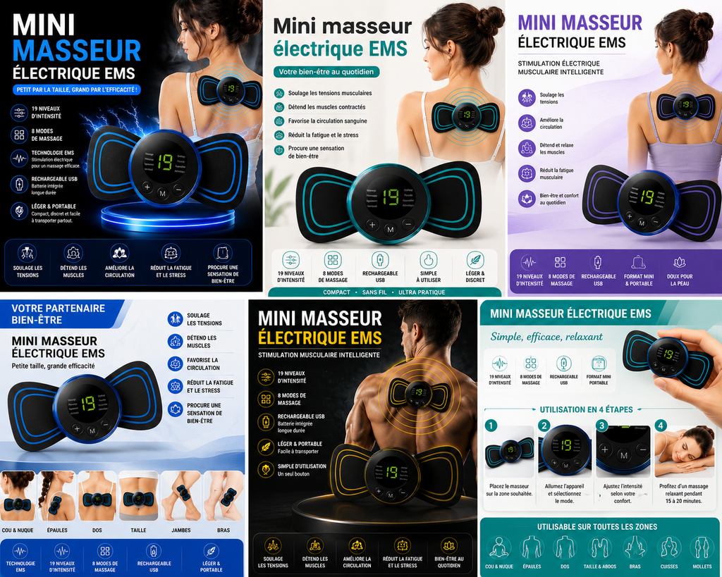 Mini masseur électrique