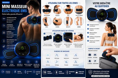 Mini masseur électrique